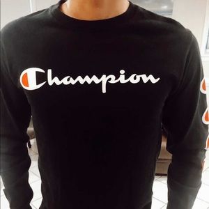 Black Long Sleeve Champion Shirt